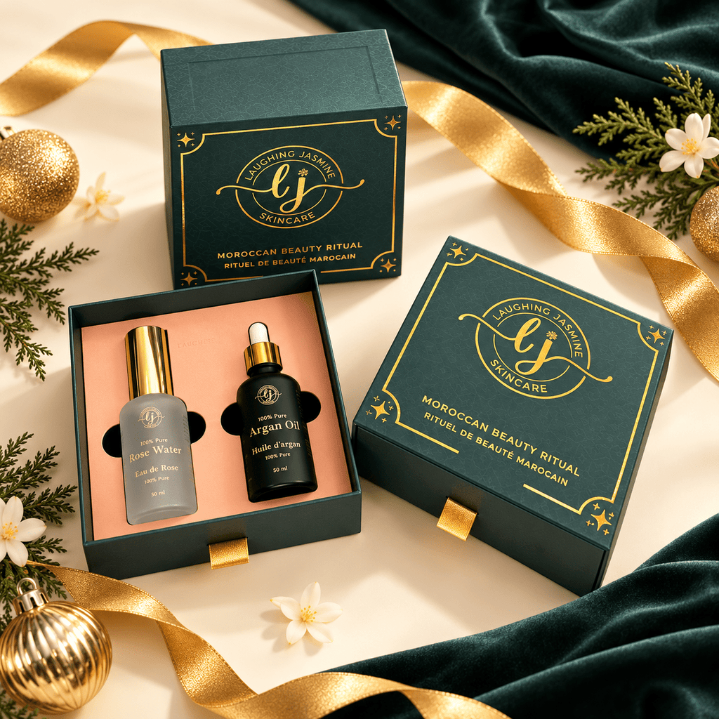 Moroccan Beauty Ritual Set - Argan Oil & Rose Water - Laughing Jasmine SkincareLaughing Jasmine Skincare